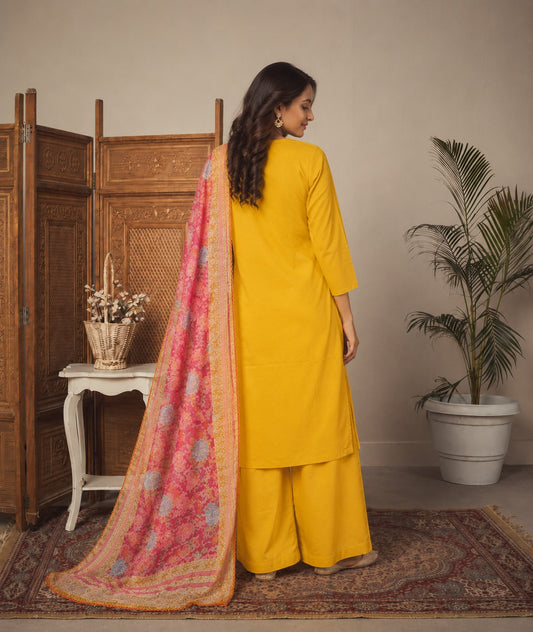 Sunshine Blossom Women's Kurti Set