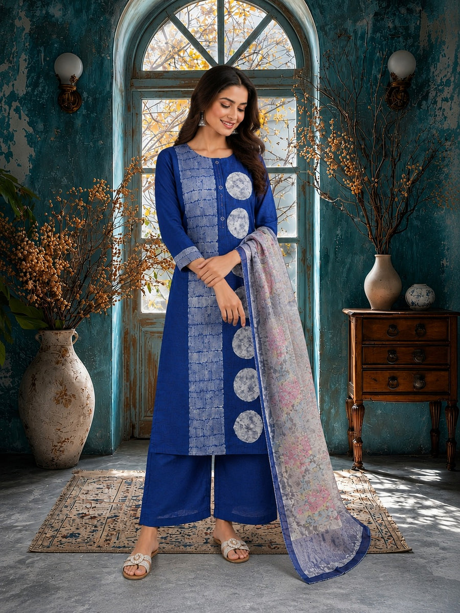Royal Sapphire Elegance Women's Kurti Set